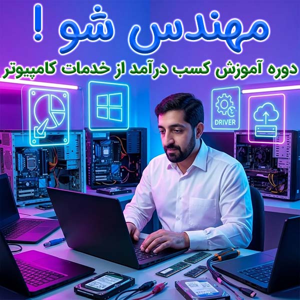 مهندس شو - دوره آموزش کسب درآمد از خدمات کامپیوتر (پارتیشن بندی ، بازیابی اطلاعات ، نصب ویندوز ، درایور ، ...)