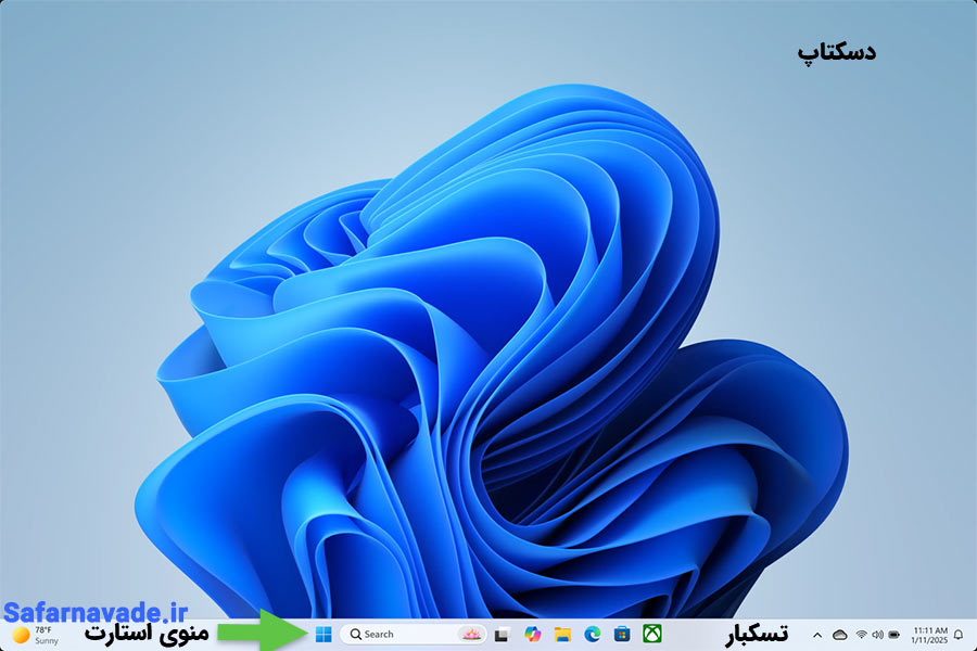 آموزش دسکتاپ ویندوز 11 - آموزش کار با Desktop در windows 11