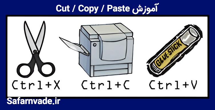 آموزش کپی پیست و کات 