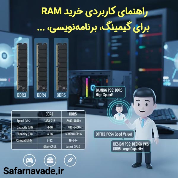 راهنمای خرید RAM برای سیستم بازی ، برنامه نویسی ، ...