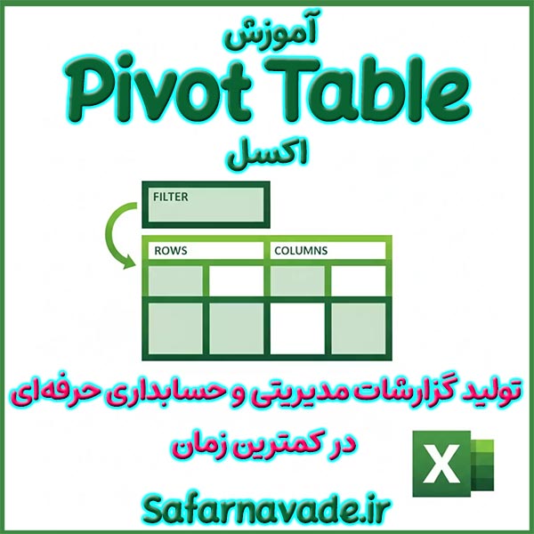 آموزش Pivot Table اکسل - آموزش پیوت تیبل Excel - تولید گزارش مدیریتی در اکسل