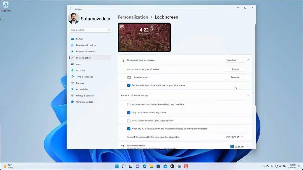 آموزش Settings ویندوز 11