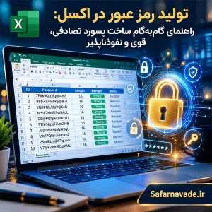 آموزش تولید رمز عبور در اکسل به صورت تصادفی و امن